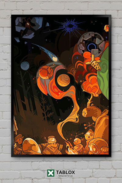 TABLOX Outer Wilds Game Space Exploration Sci-Fi Διακοσμητικός πίνακας ζωγραφ...