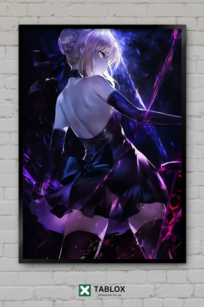 TABLOX Fate Anime Manga Παιχνίδι Φανταστική Ιαπωνική Αφίσα με Κορνίζα Διακοσμ...