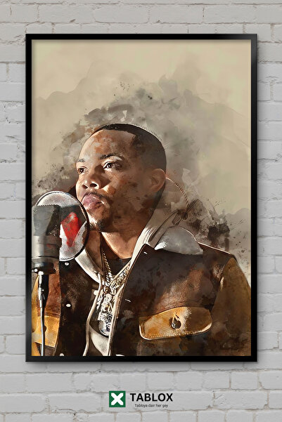 TABLOX G Herbo Ράπερ Ράπερ Χιπ Χοπ Μουσική Πορτρέτο Αφίσα Πλαισιωμένο Διακοσμ...
