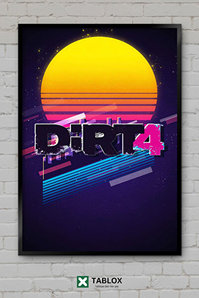 TABLOX Dirt Game Racing Rally Frame View Decorative MDF Tableau decorativ