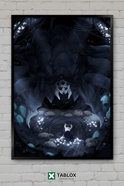 TABLOX Hollow Knight Grimm Steam Game Σκοτεινό Φανταστικό Διακοσμητικό Πίνακα...