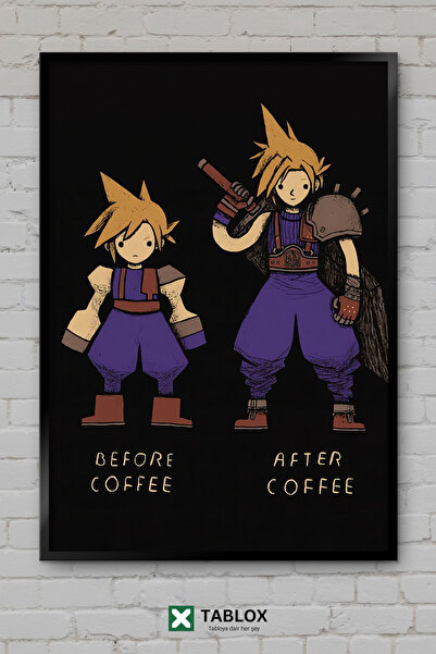 TABLOX Final Coffee Fantasy Xiv Anime Game Joc japonez cu aspect de cadru, ta...