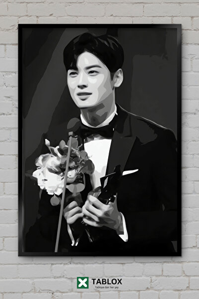 TABLOX Cha Eunwoo Astro Kpop Idol Korejska Muzika Poster Okvir Izgled Dekorat...
