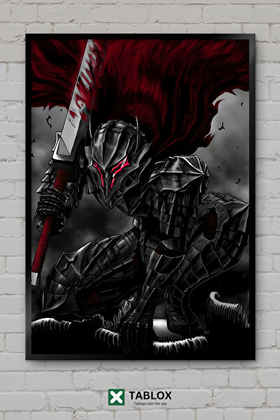 TABLOX Berserk Anime Manga Guts Art Σκοτεινό Ιαπωνικό Διακοσμητικό Πίνακας Ζω...