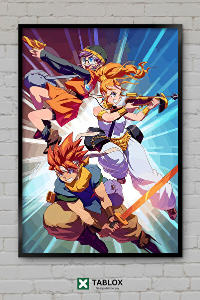 TABLOX Chrono Trigger Game Time RPG Κλασικό ρετρό διακοσμητικό τραπέζι MDF με...