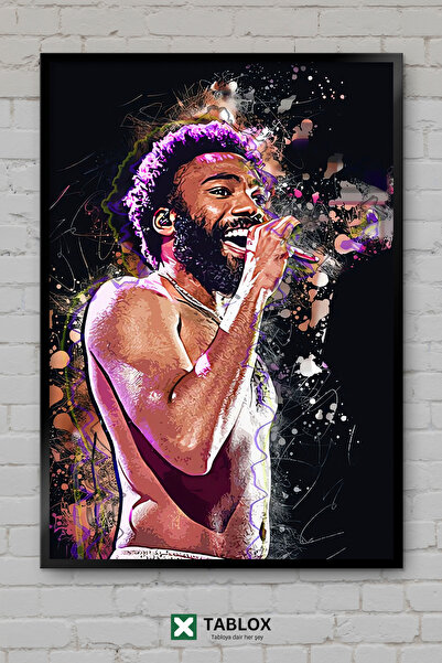 TABLOX Childish Gambino Ράπερ Ράπερ Χιπ Χοπ Μουσική Αφίσα Μουσικής με Πλαίσιο...
