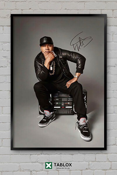 TABLOX Ll Cool J Ράπερ Ράπερ Χιπ Χοπ Μουσική Πορτρέτο Αφίσα Πλαισιωμένο Διακο...