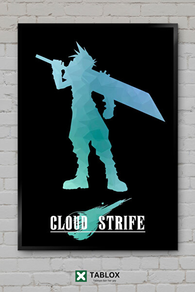 TABLOX Cloud Strife Final Fantasy 7 Character Game Rpg Ιαπωνικός διακοσμητικό...