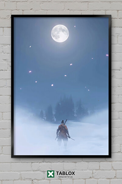 TABLOX Sekiro Game Samurai Ninja Ιαπωνικό Διακοσμητικό Πίνακα Ζωγραφικής MDF ...