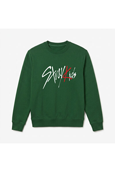 Let's Wear سترة رياضية طويلة الأكمام مطبوعة من Straykids ذات ياقة دائرية