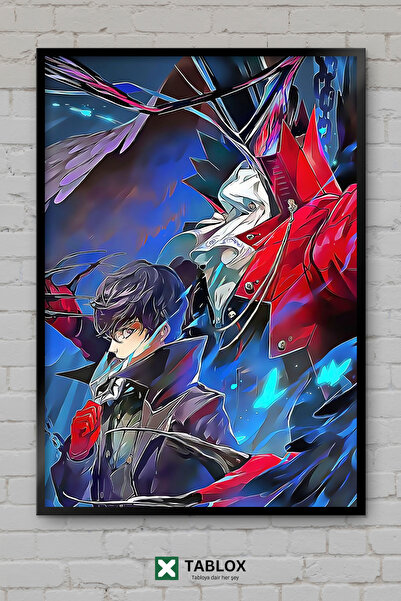 TABLOX Persona Game Anime RPG Personaj japonez Tablou decorativ înrămat din MDF