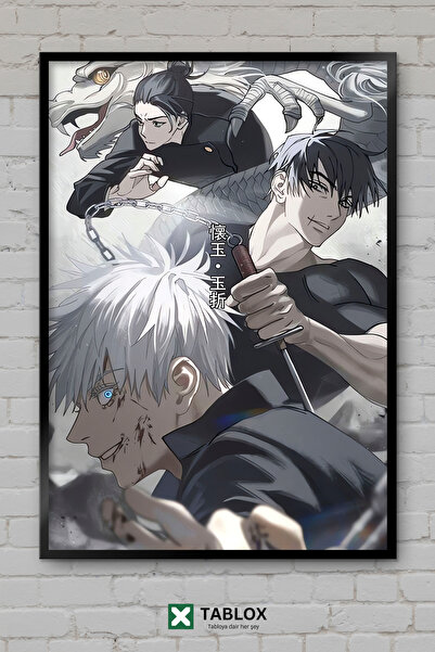TABLOX Toji Fushiguro Jujutsu Kaisen anime manga lik okvir izgleda kao dekora...
