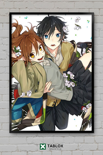 TABLOX Horimiya Anime Manga Ρομαντικό Σχολικό Πίνακα Αγάπης με Χαρακτήρες, Δι...