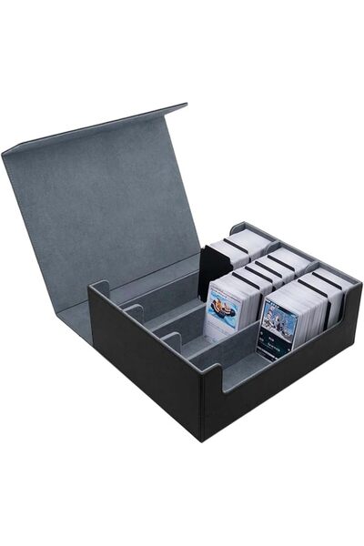 ANYUAN 1800+ Trading Card Storage Box, Magnetic Card Holder, Leather Magnetic...