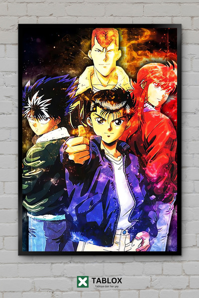 TABLOX Yu Yu Hakusho Anime Manga Action Ιαπωνική Αφίσα με Κορνίζα Διακοσμητικ...