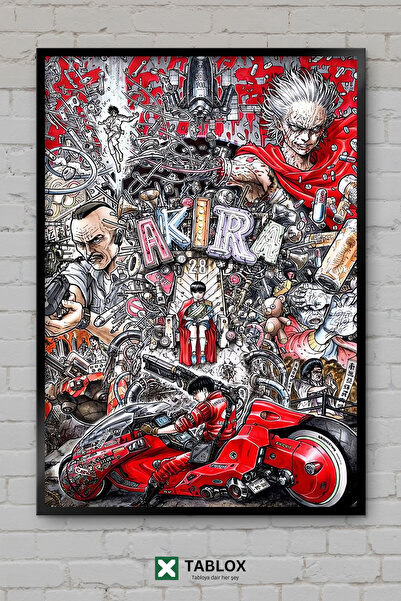 TABLOX Akira Anime Manga Naučna Fantastika Klasični Japanski Poster Uramljen ...