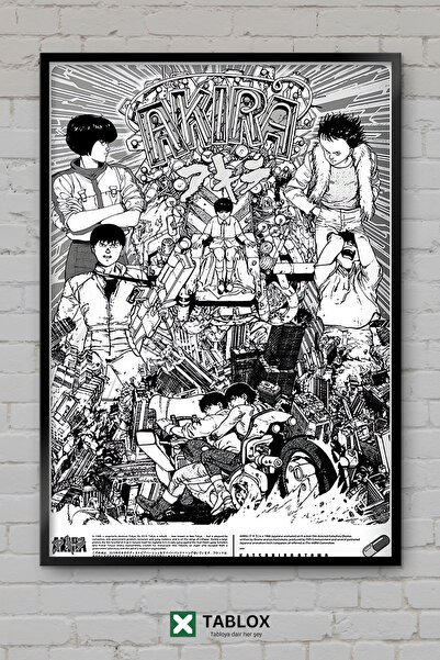 TABLOX Akira Anime Manga Naučna Fantastika Klasični Japanski Poster Okvir Izg...