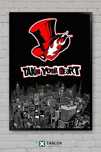 TABLOX Persona Game Anime RPG Personaj japonez Tablou decorativ înrămat din MDF