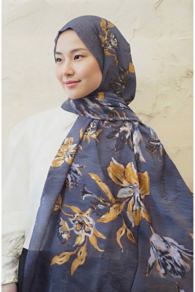ABAD DESİNG Orchid Pattern Premium Tensel Shawl