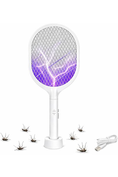 SKY TOUCH SKY-TOUCH Electric Bug Zapper : Handheld Fly Swatter 2 in 1 Dual Mo...