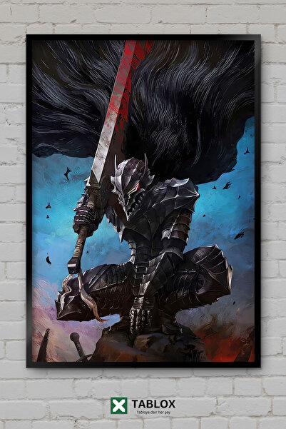 TABLOX Berserk Anime Manga Guts Dark Fantastic Ιαπωνικός Διακοσμητικός Πίνακα...