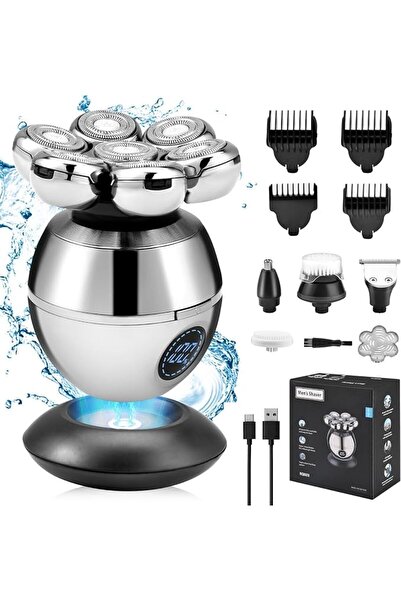 GENERAL Electric Head Shaver Upgrade, 7 Head Men’s 6-in-1, Multifunctional Ra...