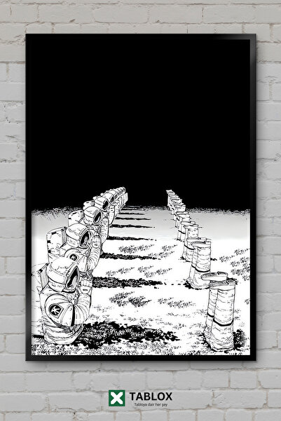 TABLOX Chainsaw Man Anime Manga Διακοσμητικός πίνακας MDF με κορνίζα με τον Ι...