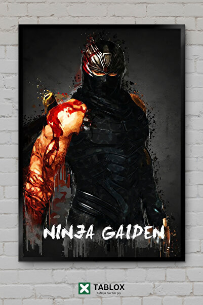 TABLOX Ninja Gaiden Game Action Action Retro Frame View Decorative MDF Painting
