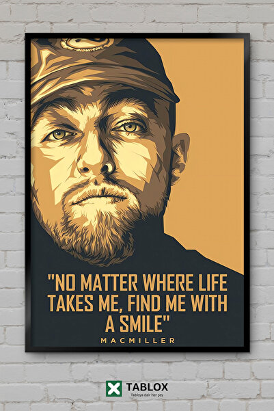 TABLOX Mac Miller Citati Izreke Raper Rep Pevač Hip Hop Uramljena Dekorativna...