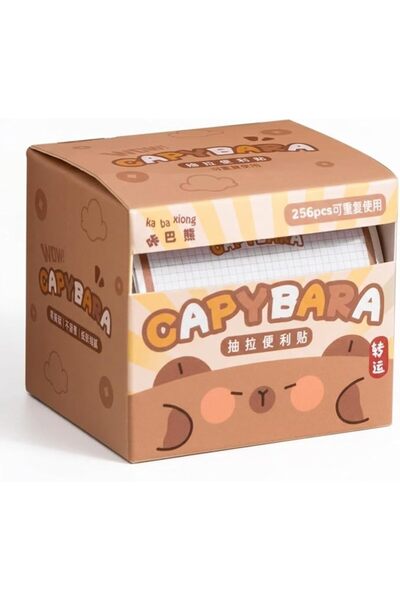 TERRIFI Capybara Sticky Notes Roll with Pull Out Dispenser Boxes, 256 Sheets ...