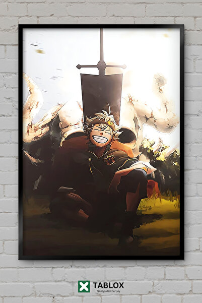 TABLOX Crna Djetelina Anime Manga Asta Yuno Japanska Magija Uramljena Dekorat...