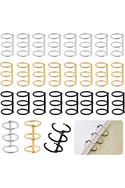 GENERAL 30Pcs 3 Ring Metal Loose Leaf Binders Book Rings with 20 mm Inner Dia...