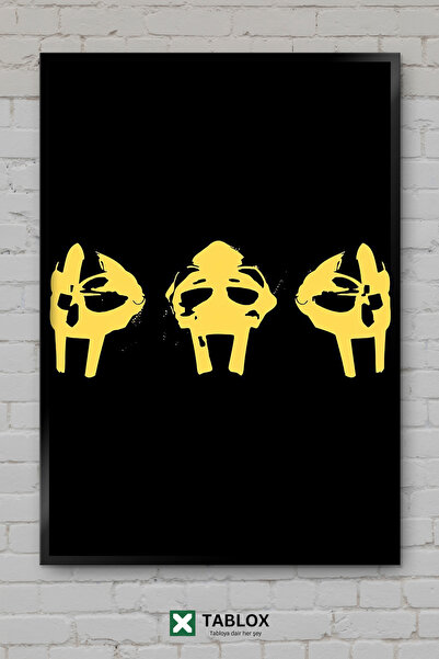 TABLOX Mf Doom Ράπερ Ράπερ Χιπ Χοπ Μουσική Μάσκα Καλλιτέχνης Πλαίσιο Εμφάνιση...