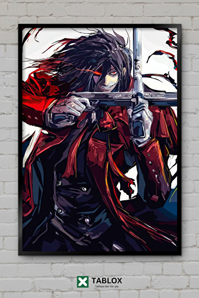 TABLOX Hellsing Alucard Anime Manga Vampir Action Poster japonez cu aspect de...