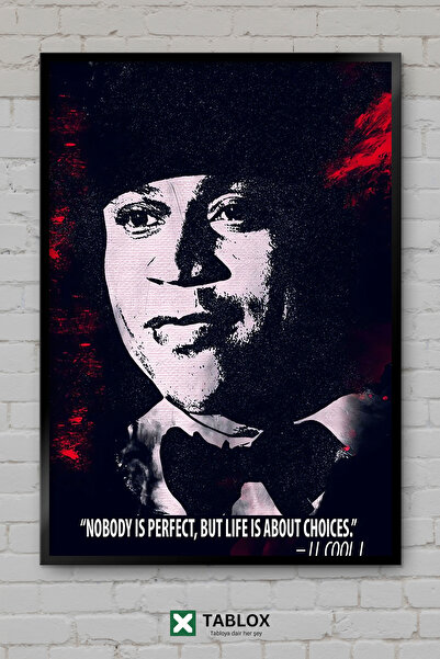 TABLOX Ll Cool J Ράπερ Ράπερ Χιπ Χοπ Μουσική Πορτρέτο Αφίσα Πλαισιωμένο Διακο...