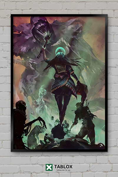 TABLOX Path Of Exile Joc RPG Acțiune Fantastică Tablou decorativ înrămat din MDF
