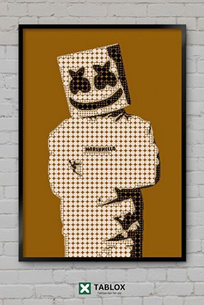 TABLOX Marshmello Dj Producer Edm Μουσική Ηλεκτρονική Μάσκα Πλαίσιο Εμφάνισης...