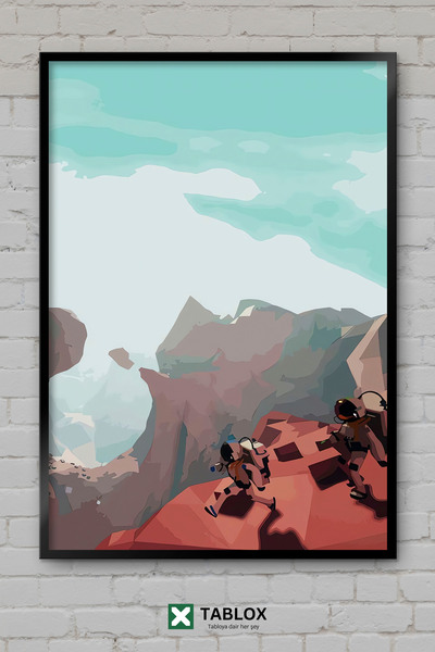 TABLOX Astroneer Game Space Science Fiction Adventure Αφίσα με πλαίσιο Διακοσ...