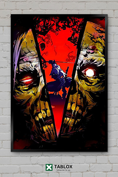 TABLOX Ninja Gaiden Game Action Retro Tablou decorativ înrămat din MDF