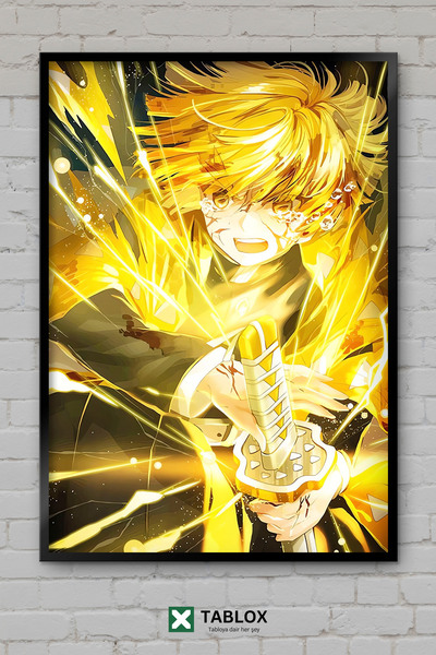 TABLOX Demon Slayer Kimetsu No Yaiba Anime Manga Likovi Okvir Izgled Dekorati...