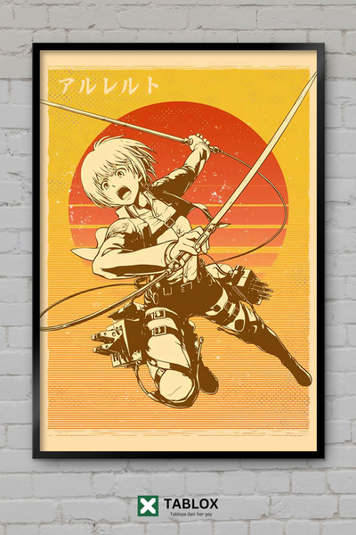 TABLOX Attack On Titan Anime Manga Akcija Bitka Džinovski Okvir Izgled Dekora...