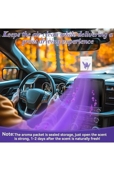 KASTWAVE أكياس اللافندر المعطرة - أكياس معطرة منعشة للخزانة، الدولاب، السيارة، المنزل والأحذية - رائحة زهرية تدوم طويلاً