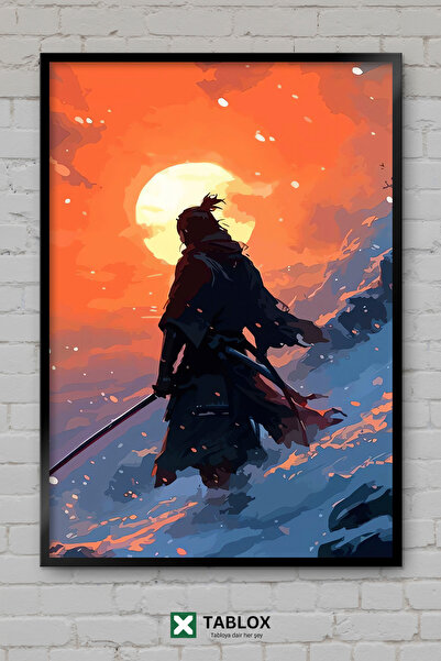 TABLOX Αφίσα δράσης του παιχνιδιού Sekiro Game Samurai Souls με κορνίζα, διακ...