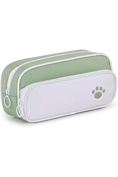 TERRIFI Cute Pencil Case Large Capacity Pen Organizer Box with Cat Paw Design...
