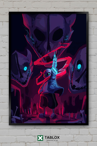 TABLOX Undertale Video Game Pixel Retro Rpg Αφίσα Τοίχου με Κορνίζα Διακοσμητ...