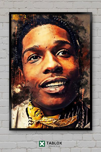 TABLOX Asap Rocky Ράπερ Ράπερ Χιπ Χοπ Τραγουδιστής Μουσική Αφίσα με εμφάνιση ...