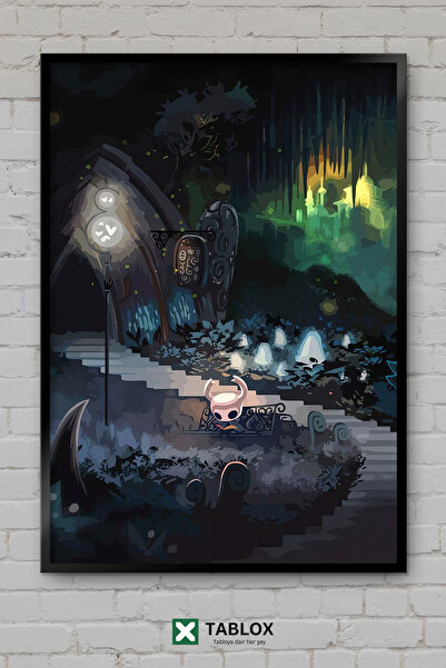 TABLOX Hollow Knight Knight of the Dark Fantastic Game Tablou decorativ înrăm...