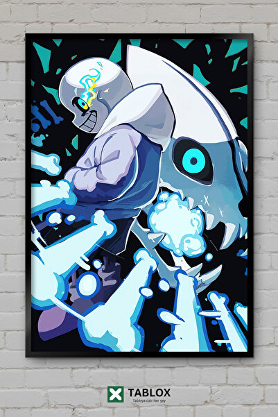 TABLOX Undertale Video Game Pixel Retro Rpg Αφίσα με πλαίσιο τοίχου Διακοσμητ...