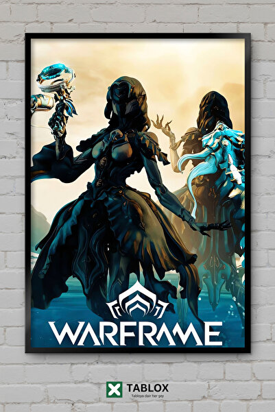 TABLOX Αφίσα παιχνιδιού Warframe Science Fiction Space RPG με κορνίζα, διακοσ...