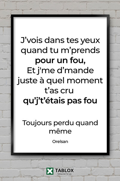 TABLOX Orelsan Civilisation Perdue Ράπερ Γαλλική Μουσική Διακοσμητικός Πίνακα...